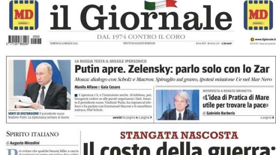 Il Giornale: “Il costo della guerra: 929 euro a famiglia”