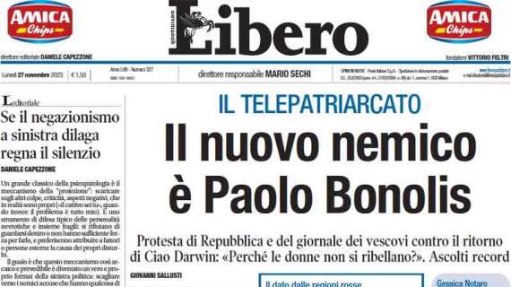 Libero Quotidiano - Il nuovo nemico è Paolo Bonolis 