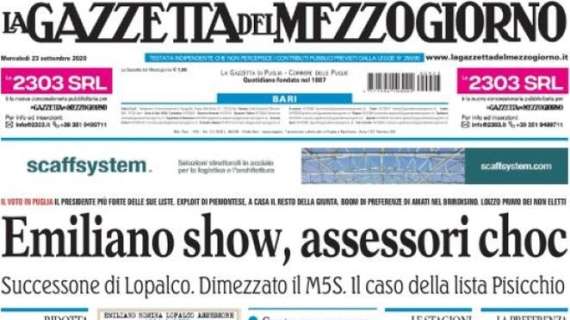 La Gazzetta del Mezzogiorno - Emiliano show, assessori choc