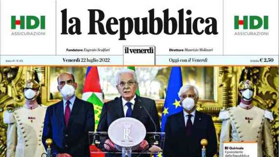 La Repubblica - Il Pd: addio Conte