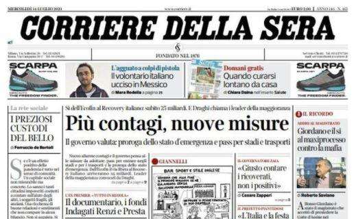Corriere della Sera - Più contagi, nuove misure