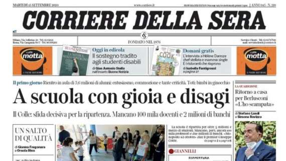 Corriere della Sera - A scuola con gioia e disagi 