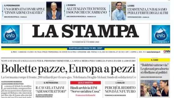 La Stampa - Bollette pazze, Europa a pezzi