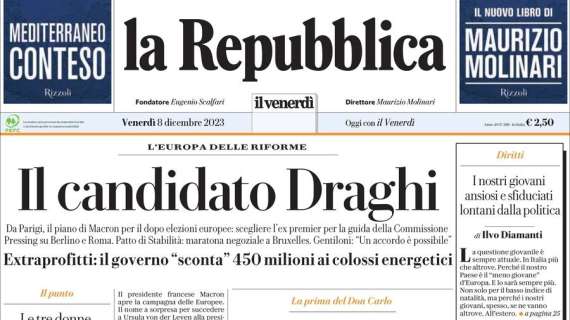 La Repubblica - Il Candidato Draghi 