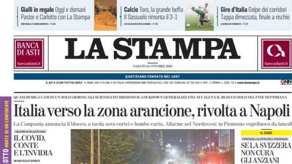 La Stampa: "Italia verso la zona arancione, rivolta a Napoli"