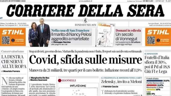Corriere della Sera - "Covid, sfida sulle misure"