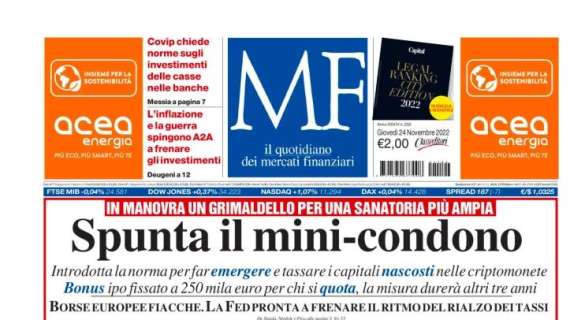 Milano Finanze - "Spunta il mini-condono"