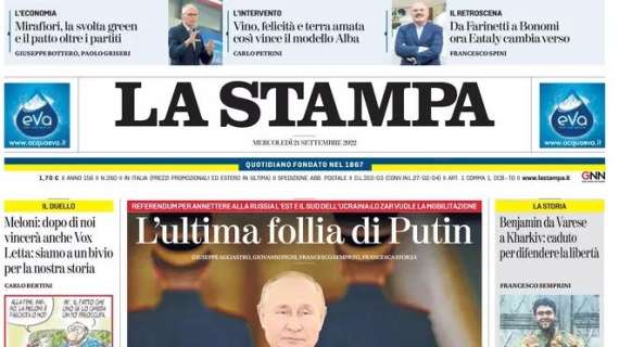 La Stampa - L’ultima follia di Putin