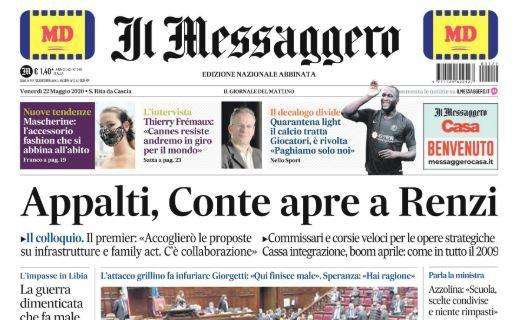 Il Messaggero - Appalti, Conte apre a Renzi