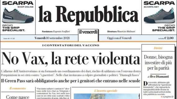La Repubblica - No vax, la rete violenta