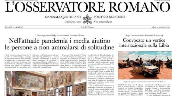 L'Osservatore Romano -  Nell’attuale pandemia i media aiutino le persone a non ammalarsi di solitudine