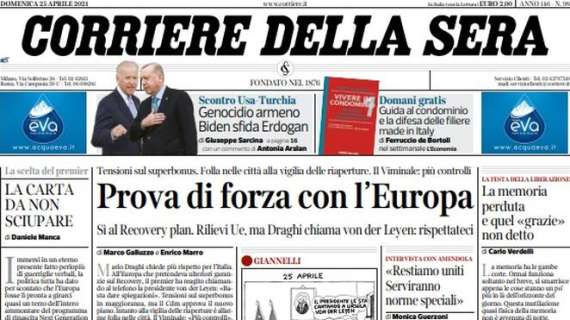 Corriere della Sera - Prova di forza con l'Europa