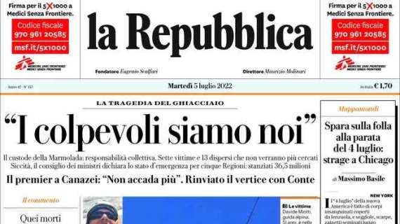 La Repubblica - "I colpevoli siamo noi"