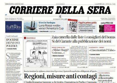 Corriere della Sera - Regioni, misure anti contagi 