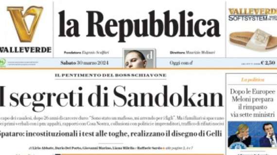 La Repubblica - I segreti di Sandokan