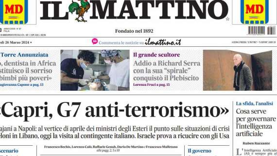 Il Mattino - «Capri, G7 anti-terrorismo»