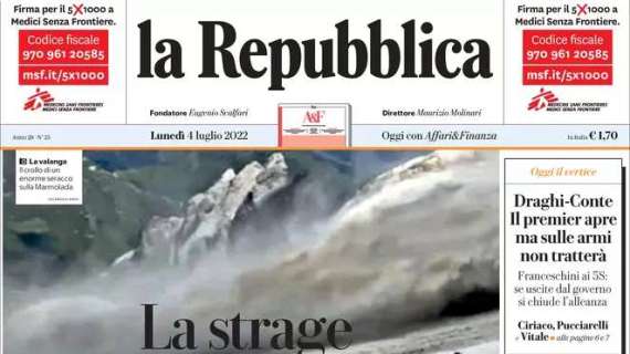 La Repubblica - La strage del ghiacciaio