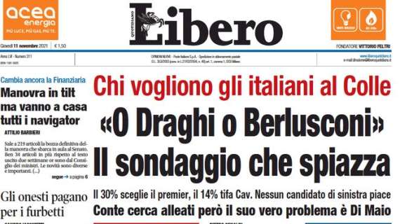 Libero - "O Draghi o Berlusconi". Il sondaggio che spiazza