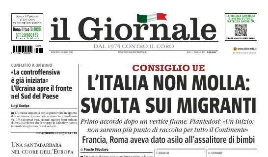 Il Giornale - "Il blocca-Italia" 