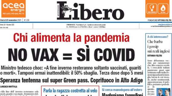 Libero - No vax = Sì Covid