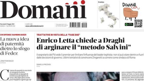 Domani - Enrico Letta chiede a Draghi di arginare il "metodo Salvini"