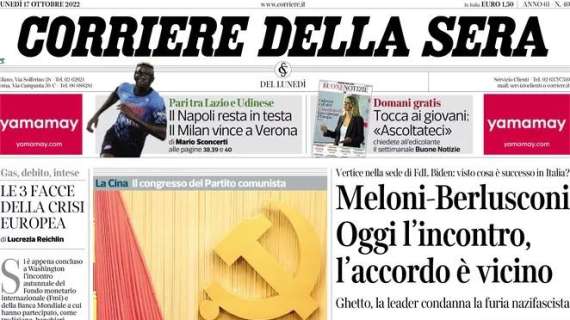 Corriere della Sera - Meloni-Berlusconi. Oggi l’incontro, l’accordo è vicino