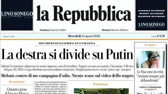 La Repubblica - La destra si divide su Putin