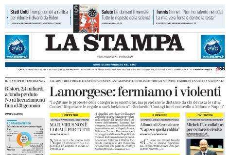 La Stampa - Lamorgese: fermiamo i violenti 