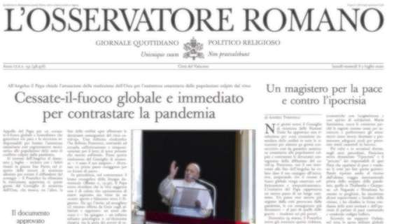 L'Osservatore Romano - Cessate-il-fuoco globale e immediato per contrastare la pandemia