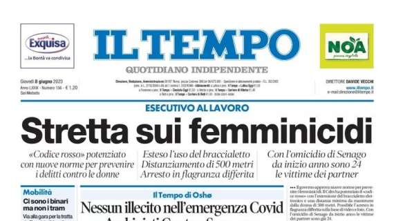 Il Tempo - "Stretta sui femminicidi"