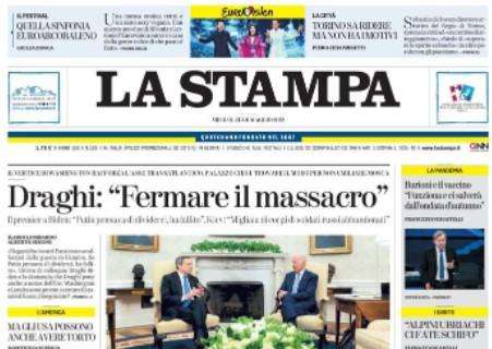 La Stampa - Draghi: "Fermare il massacro"