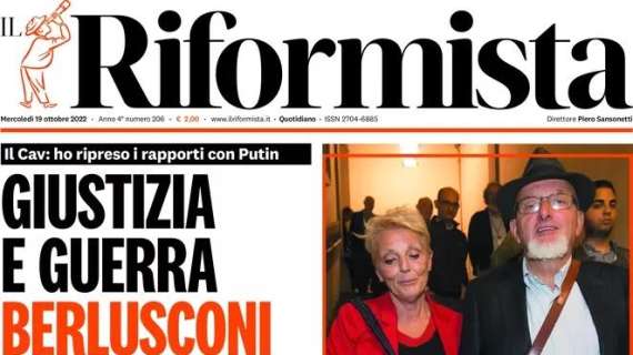 Il Riformista - Giustizia e guerra. Berlusconi getta Meloni nel panico 
