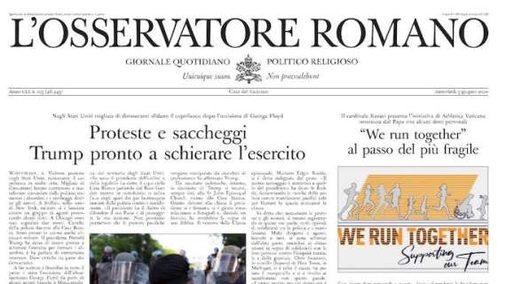 L'Osservatore Romano - Proteste e saccheggi, Trump pronto a schierare l'esercito