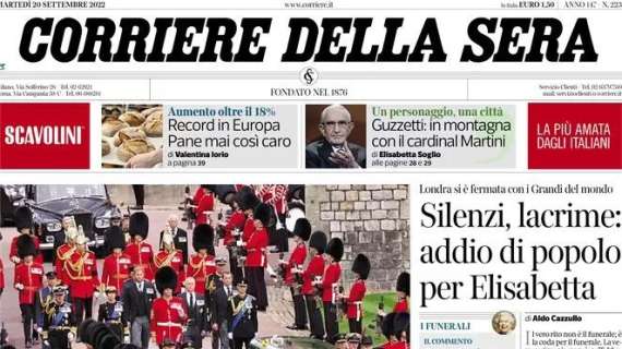 Corriere della Sera - Silenzi, lacrime: addio di popolo per Elisabetta