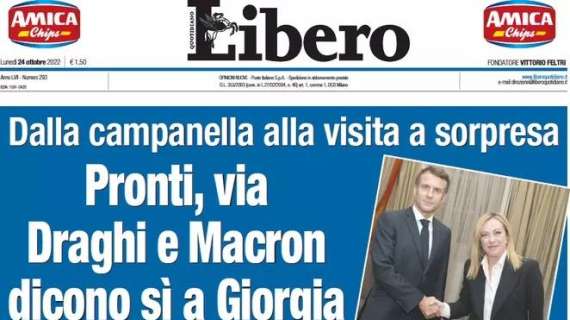 Libero Quotidiano - Pronti, via Draghi e Macron Draghi e Macron dicono sì a Giorgia