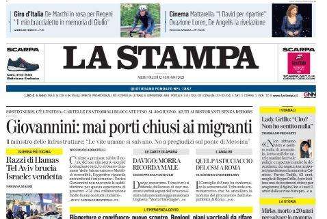 La Stampa - Giovannini: mai porti chiusi ai migranti