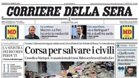 Corriere della Sera - Corsa per salvare i civili