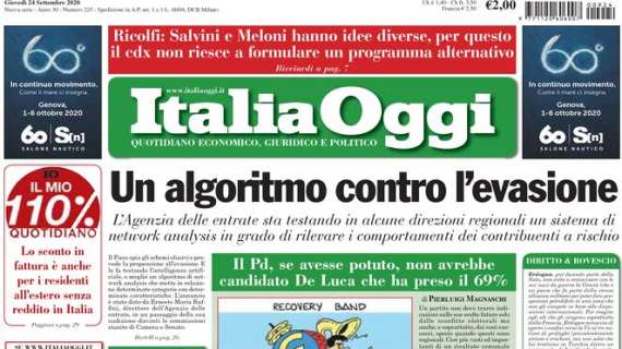 Italia Oggi - Un algoritmo contro l’evasione
