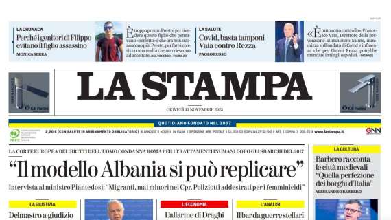 La Stampa - "Il modello Albania si può replicare"