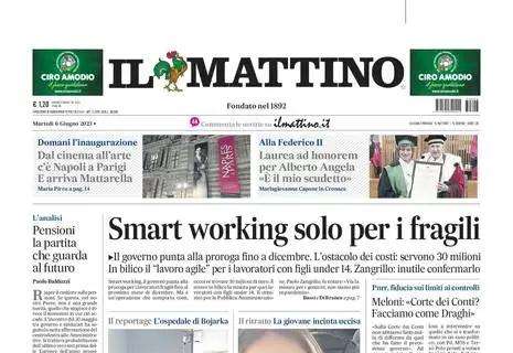 Il Mattino - "Smart working solo per i fragili"