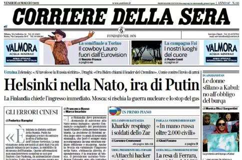 Corriere della Sera - Helsinki nella Nato, ira di Putin