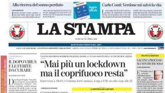 La Stampa - "Mai più un lockdown ma il coprifuoco resta"