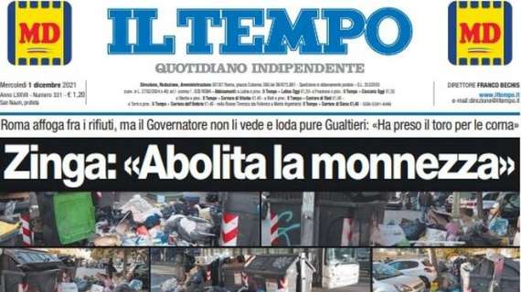 Il Tempo - Zinga: "Abolita la monnezza"