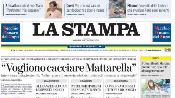 La Stampa - “Vogliono cacciare Mattarella”