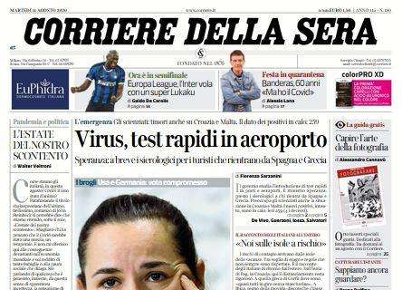 Corriere della Sera - Virus, test rapidi in aeroporto 