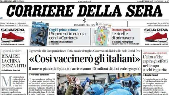 Corriere della Sera - "Così vaccinerò gli italiani" 