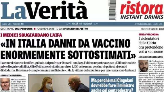 La Verità -  In Italia danni da vaccino enormemente sottostimati 