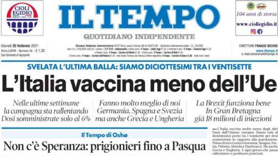 Il Tempo - L'Italia vaccina meno dell'Ue