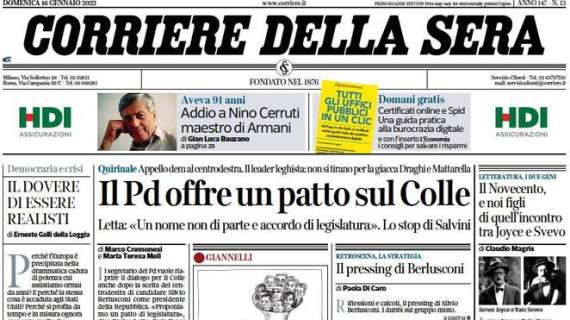 Corriere della Sera - Il Pd offre un patto sul Colle