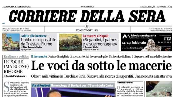 Corriere della Sera - Le voci da sotto le macerie